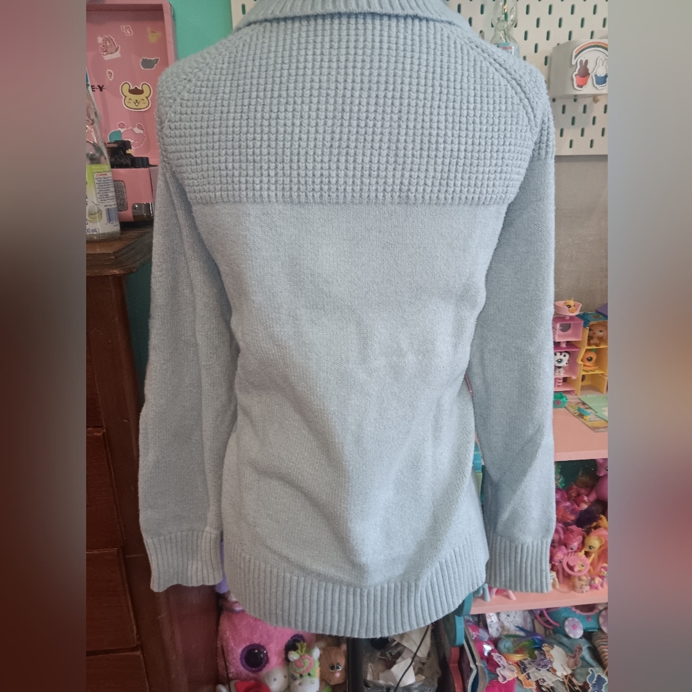L.L. Bean Light Gray Women's Knit Turtle Neck Sweater